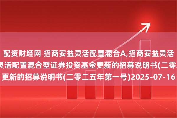 配资财经网 招商安益灵活配置混合A,招商安益灵活配置混合C: 招商安益灵活配置混合型证券投资基金更新的招募说明书(二零二五年第一号)2025-07-16